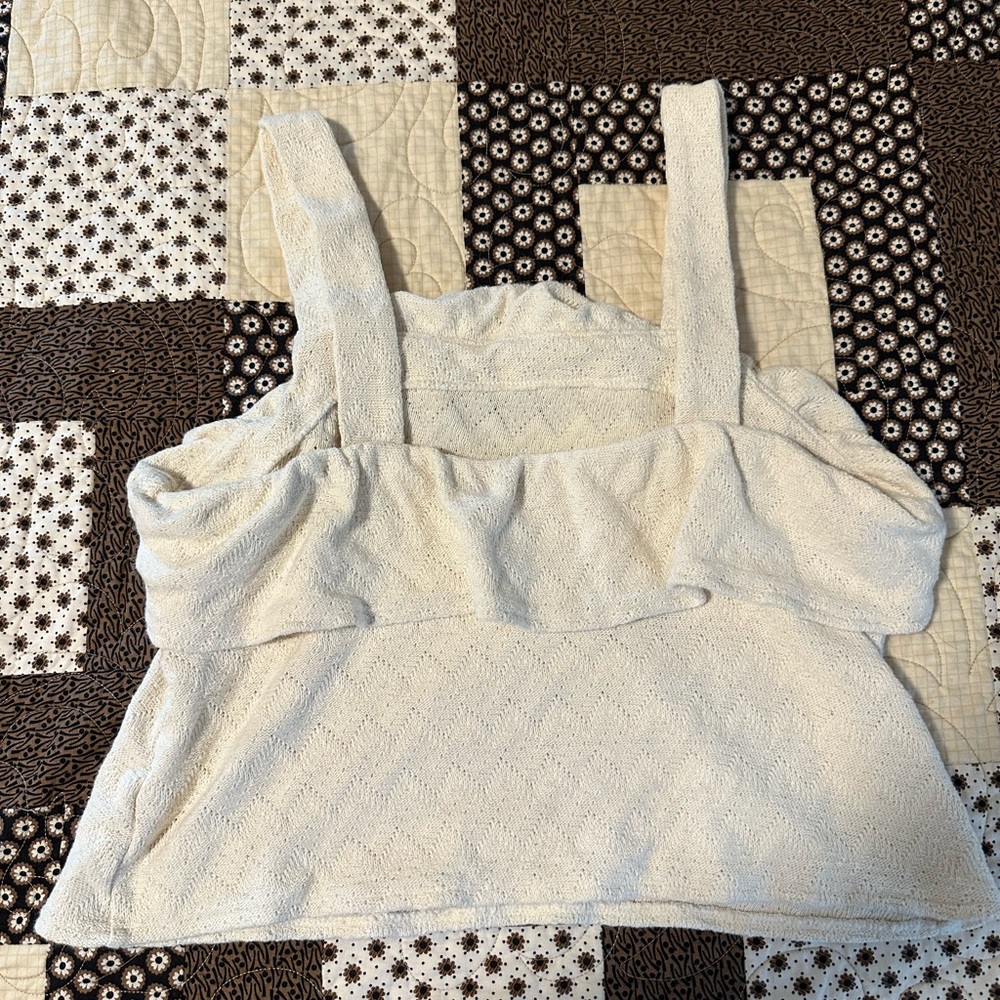 Madewell Ruffled Tank-top | Size L - Picture 5 of 7
